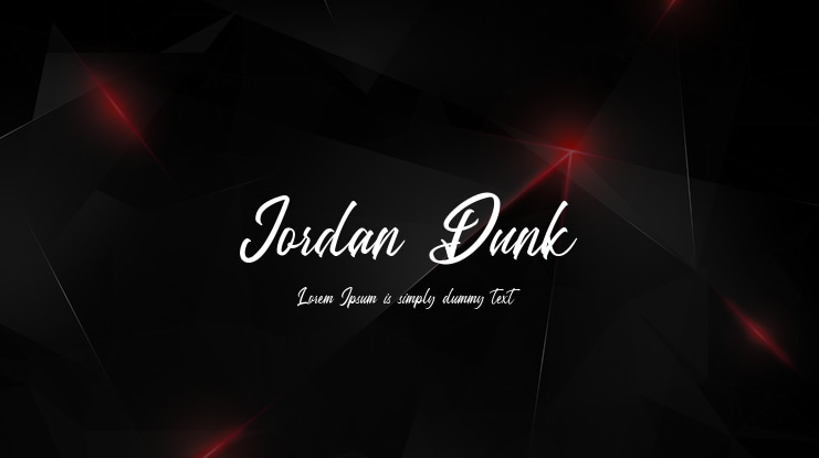 Jordan Dunk Font