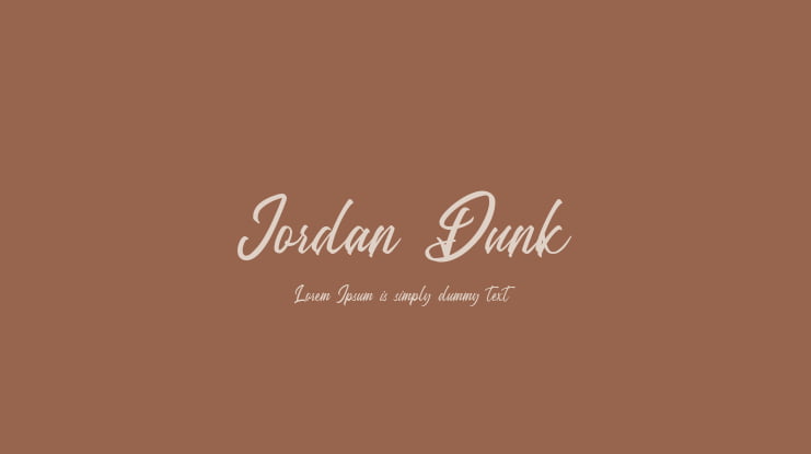 Jordan Dunk Font