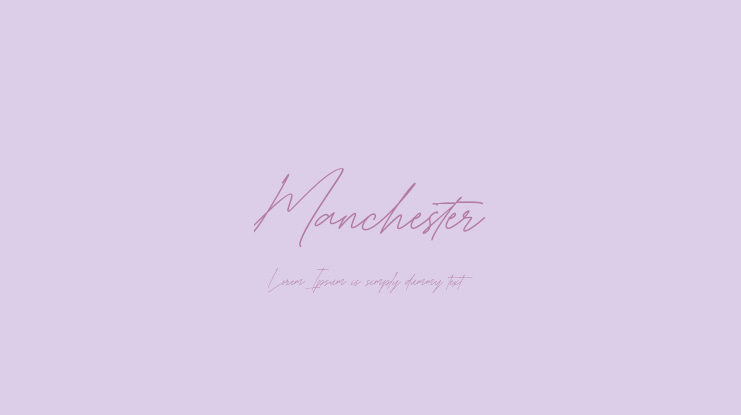 Manchester Font