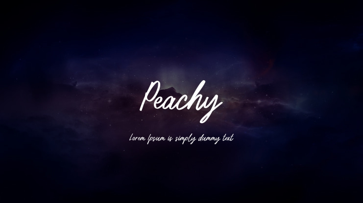 Peachy Font