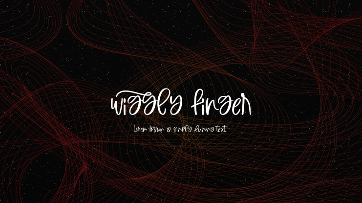Wiggly Finger Font