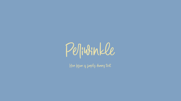 Periwinkle Font
