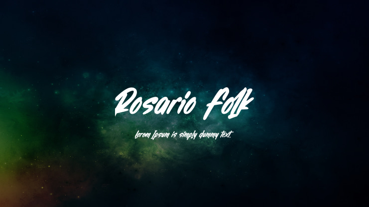 Rosario Folk Font