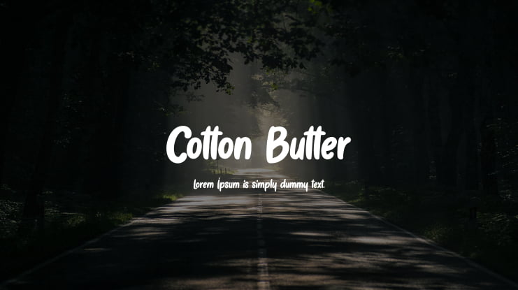 Cotton Butter Font
