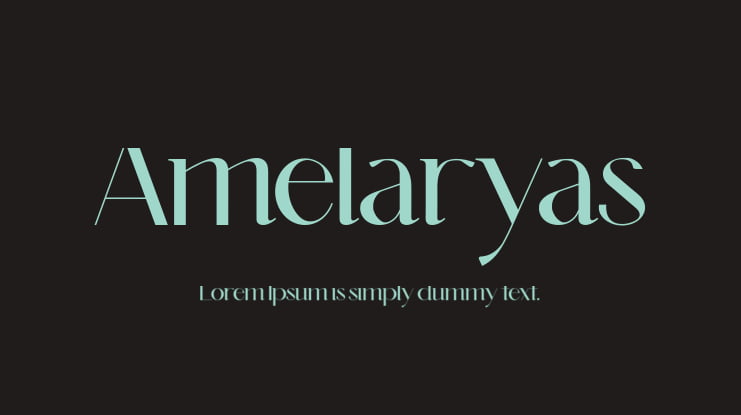 Amelaryas Font