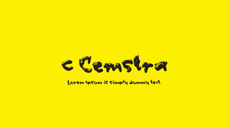 c Cemstra Font