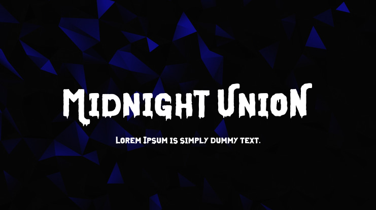Midnight Union Font