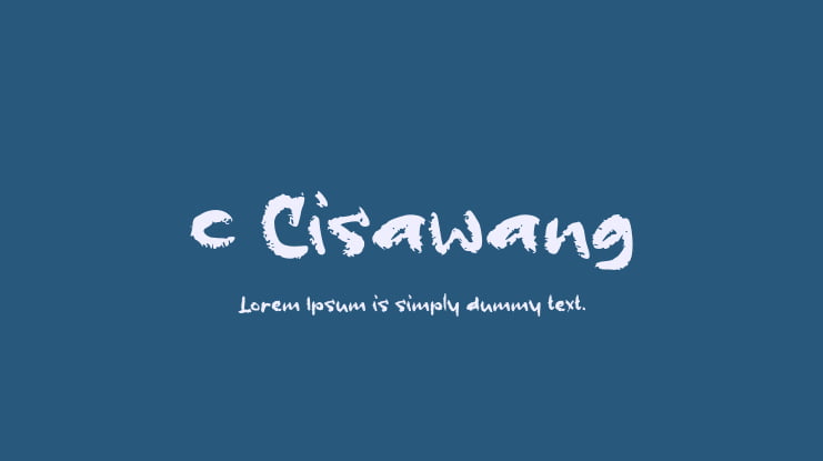 c Cisawang Font