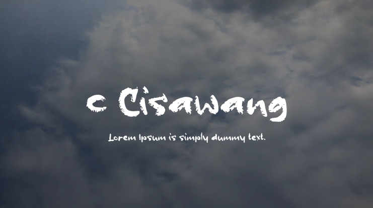 c Cisawang Font