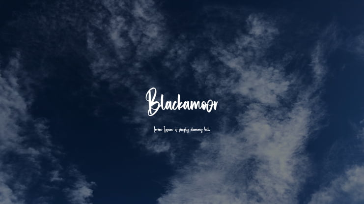Blackamoor Font