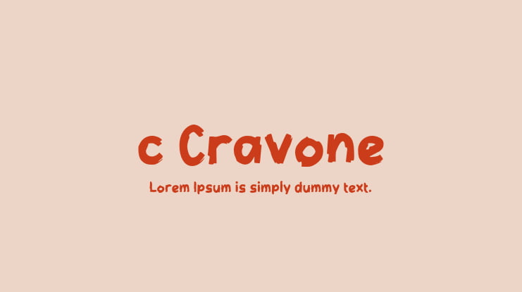 c Cravone Font