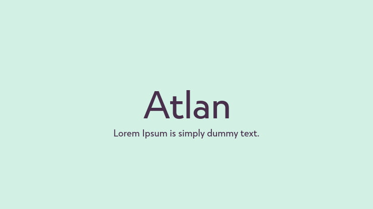 Atlan Font Family