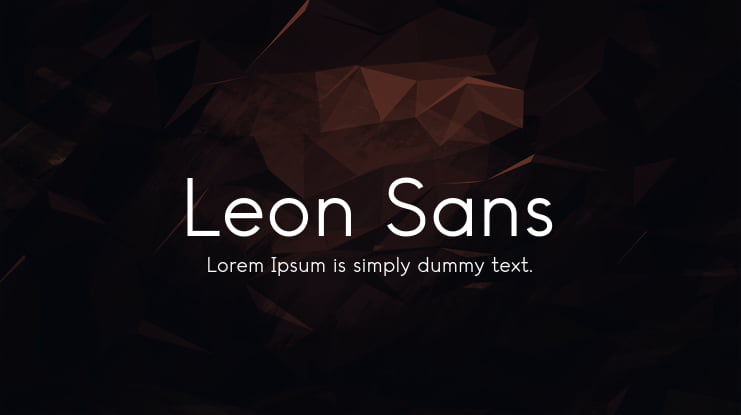 Leon Sans Font Family