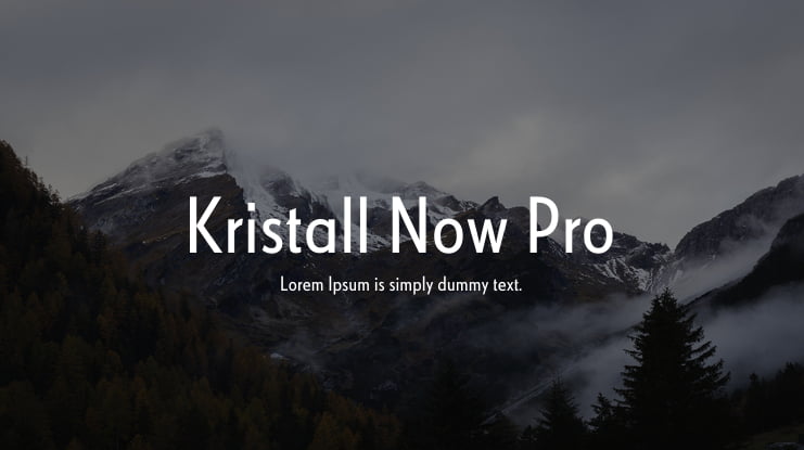 Kristall Now Pro Font Family