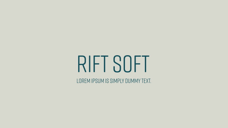 Rift Soft Font Family