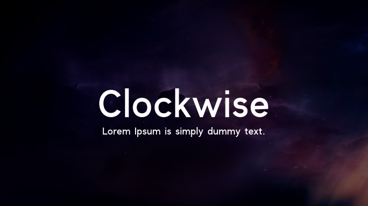 Clockwise Font Family