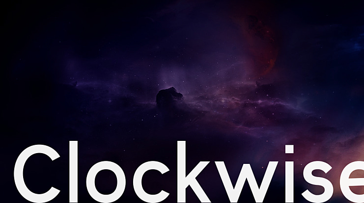 Clockwise Font Family