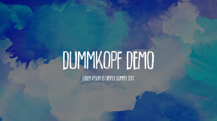 Dummkopf DEMO Font
