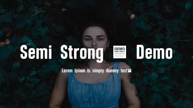 Semi Strong - Demo Font
