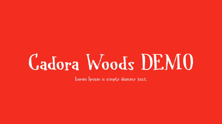 Cadora Woods DEMO Font