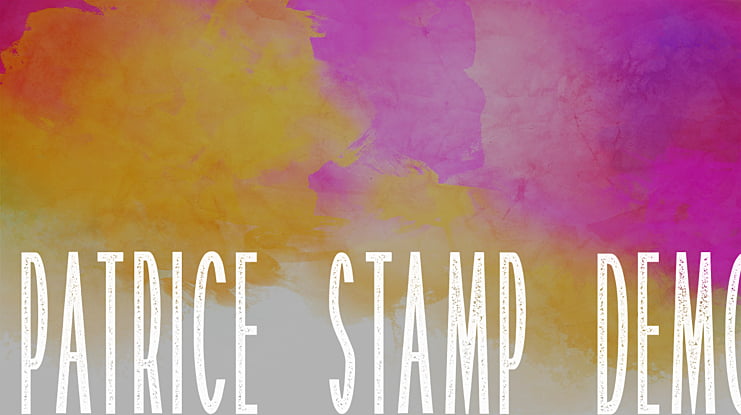 Patrice Stamp Demo Font