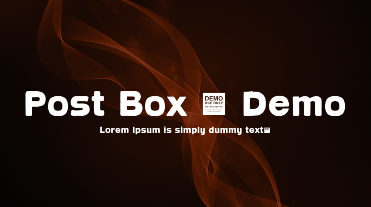 Post Box - Demo Font