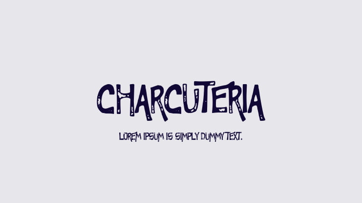 Charcuteria Font