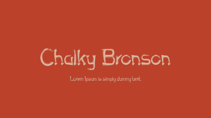 Chalky Bronson Font