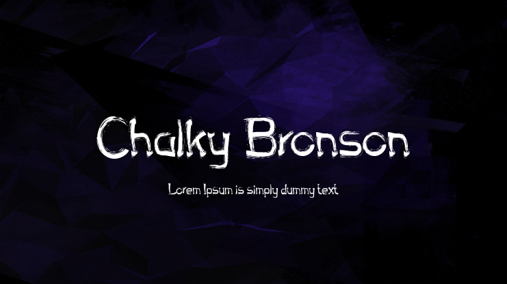Chalky Bronson Font
