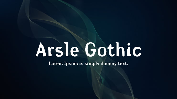 Arsle Gothic Font