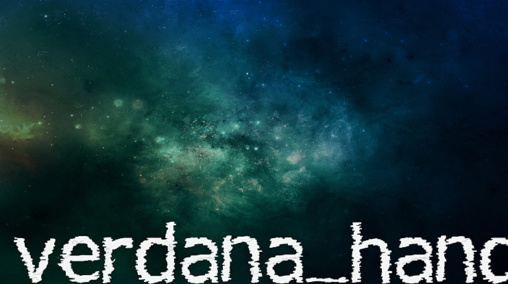 verdana_hand Font