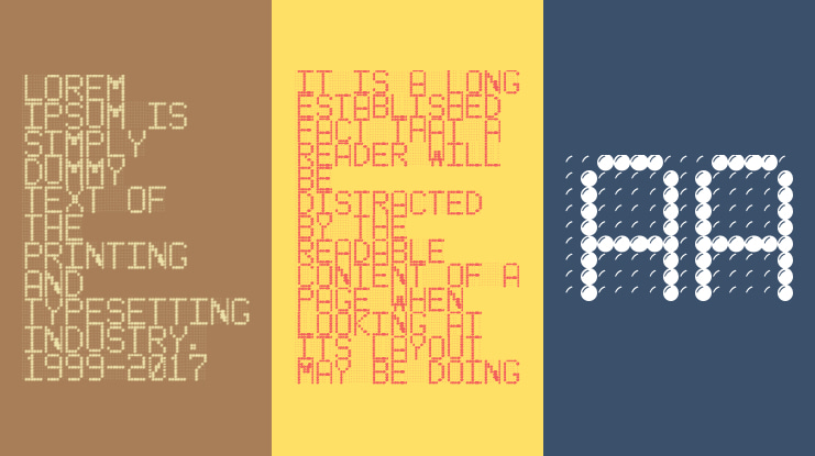 Led Board Font Family