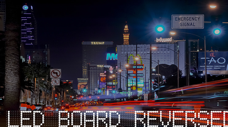 Led Board Font Family