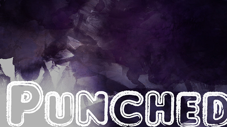 Punched Font