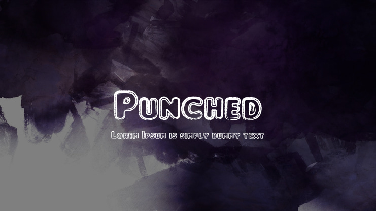 Punched Font