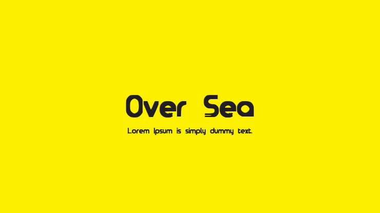 Over Sea Font