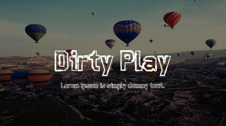 Dirty Play Font