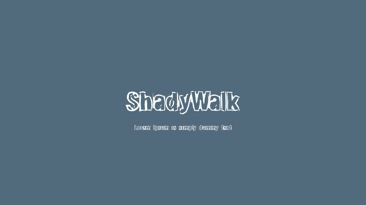 ShadyWalk Font