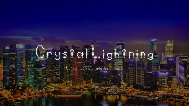 Crystal Lightning Font