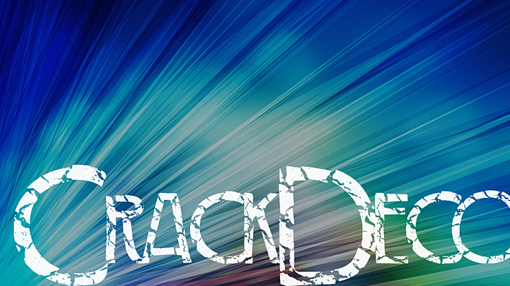 CrackDeco Font