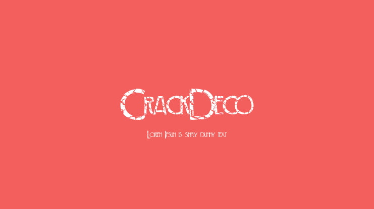 CrackDeco Font