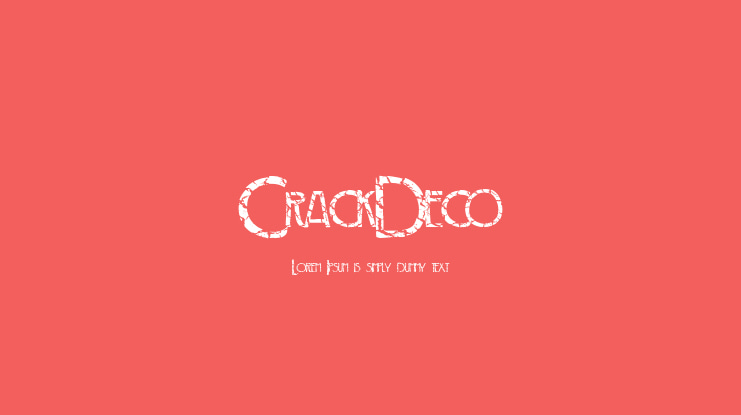 CrackDeco Font