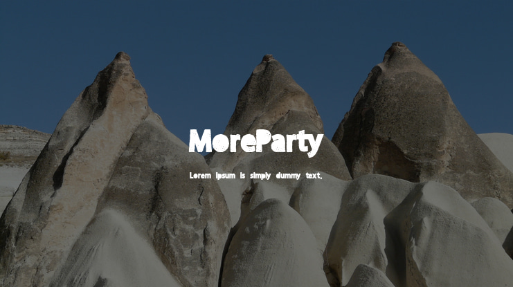 MoreParty Font
