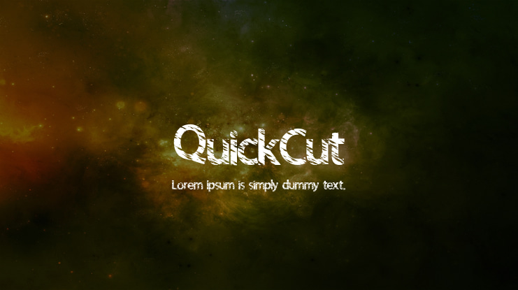 QuickCut Font