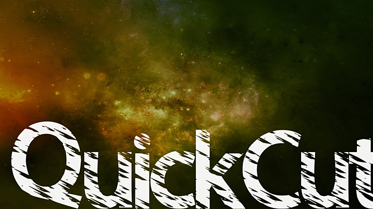QuickCut Font