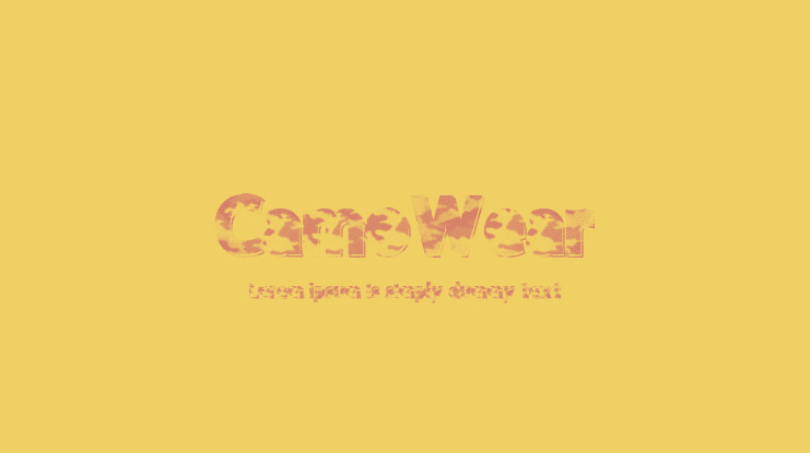 CamoWear Font