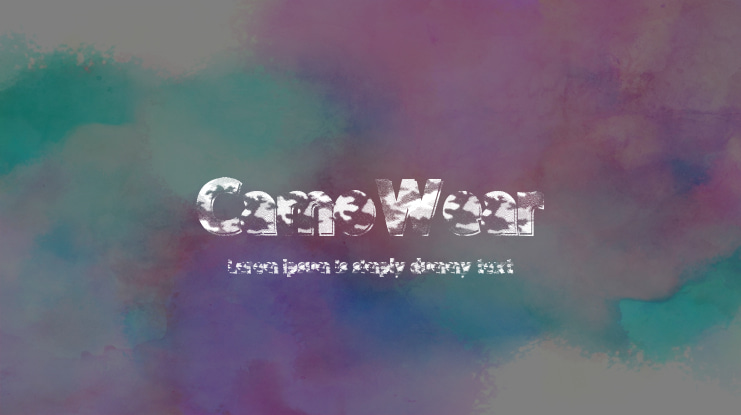 CamoWear Font