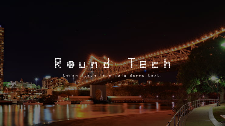 Round Tech Font