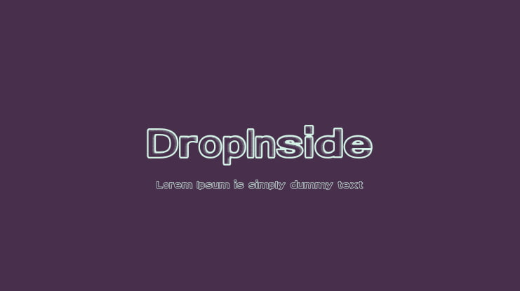 DropInside Font