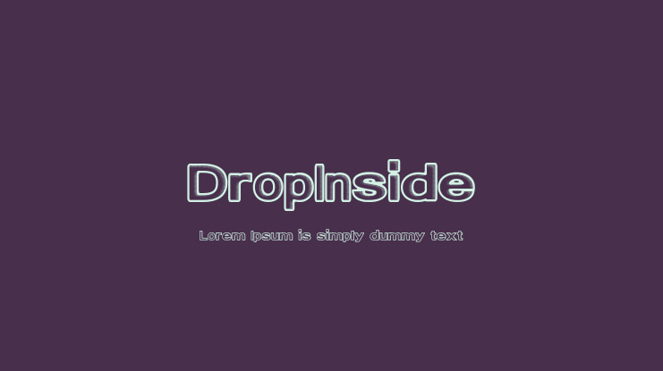 DropInside Font